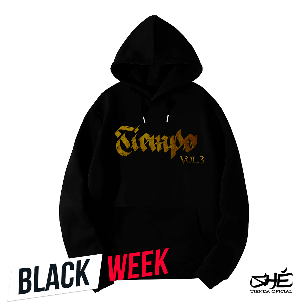 Sudadera "Tiempo" Negra